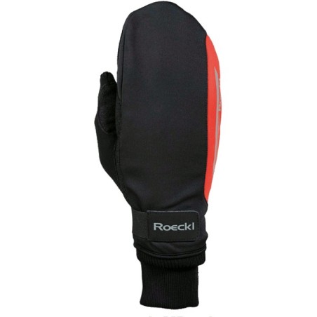 Warme Handschuhe Roeckl LL Tromso Mitten schwarz-rot
